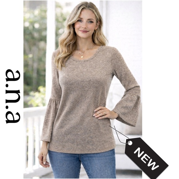 a.n.a Tops - NWT A.N.A rose quartz bell sleeve NWT Sweater
